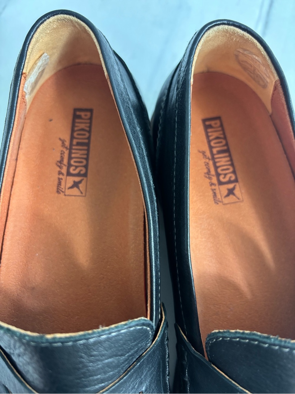 Pikolinos Aldaya Women’s Leather Penny Loafers Handcrafted Finish - Picture 8 of 12